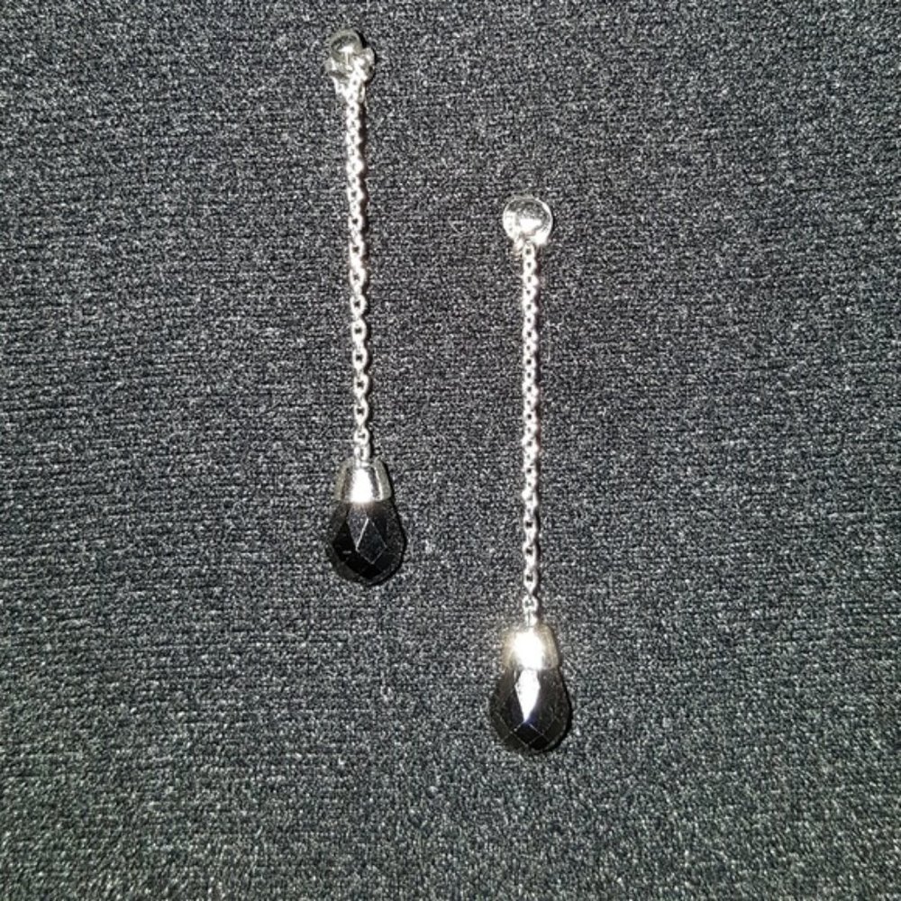 Black Stone Statement Earring Bundle | 3 Pairs - image 4